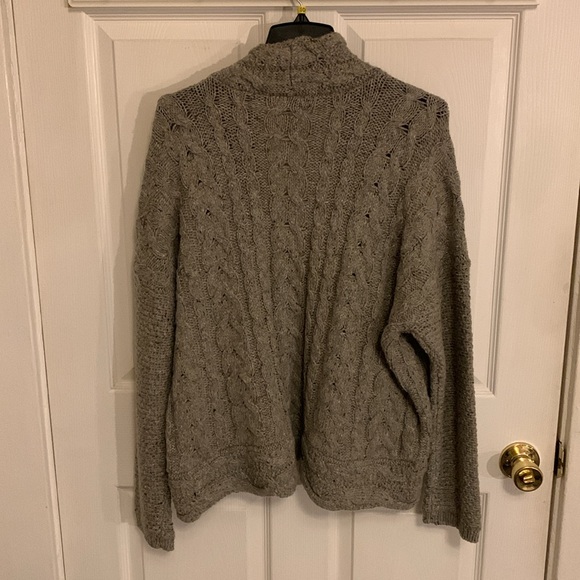 Lauren Ralph Lauren Grany Core Cable Knit Wool Blend Women’s Cardigan Sweater 1X - Picture 2 of 14